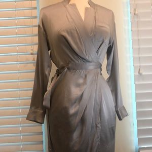 Banana Republic 100% silk wrap dress